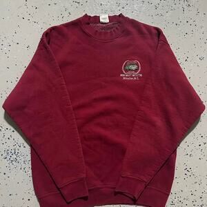 Vintage Fruit of the Loom 1998 Car Meet Burgundy Pullover Sweater